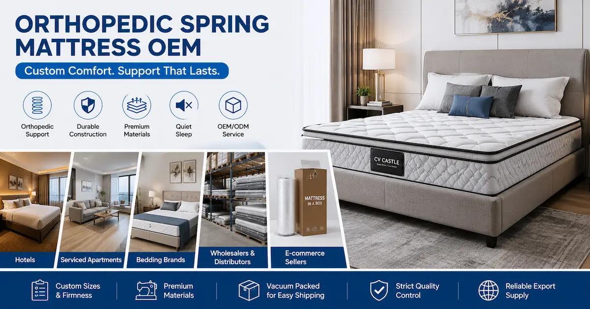 Orthopedic Spring Mattress OEM: A Buying Guide for Hotels, Apartments, and Bedding Brands