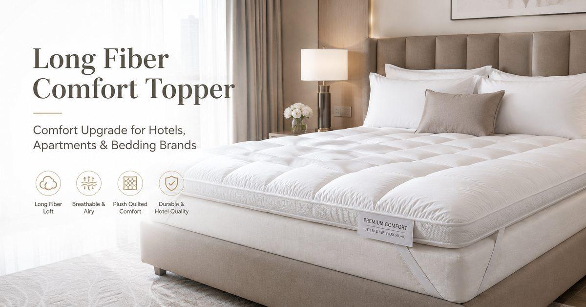 Long Fiber Comfort Topper: A Practical Buying Guide for Hotels, Apartments, and Bedding Brands